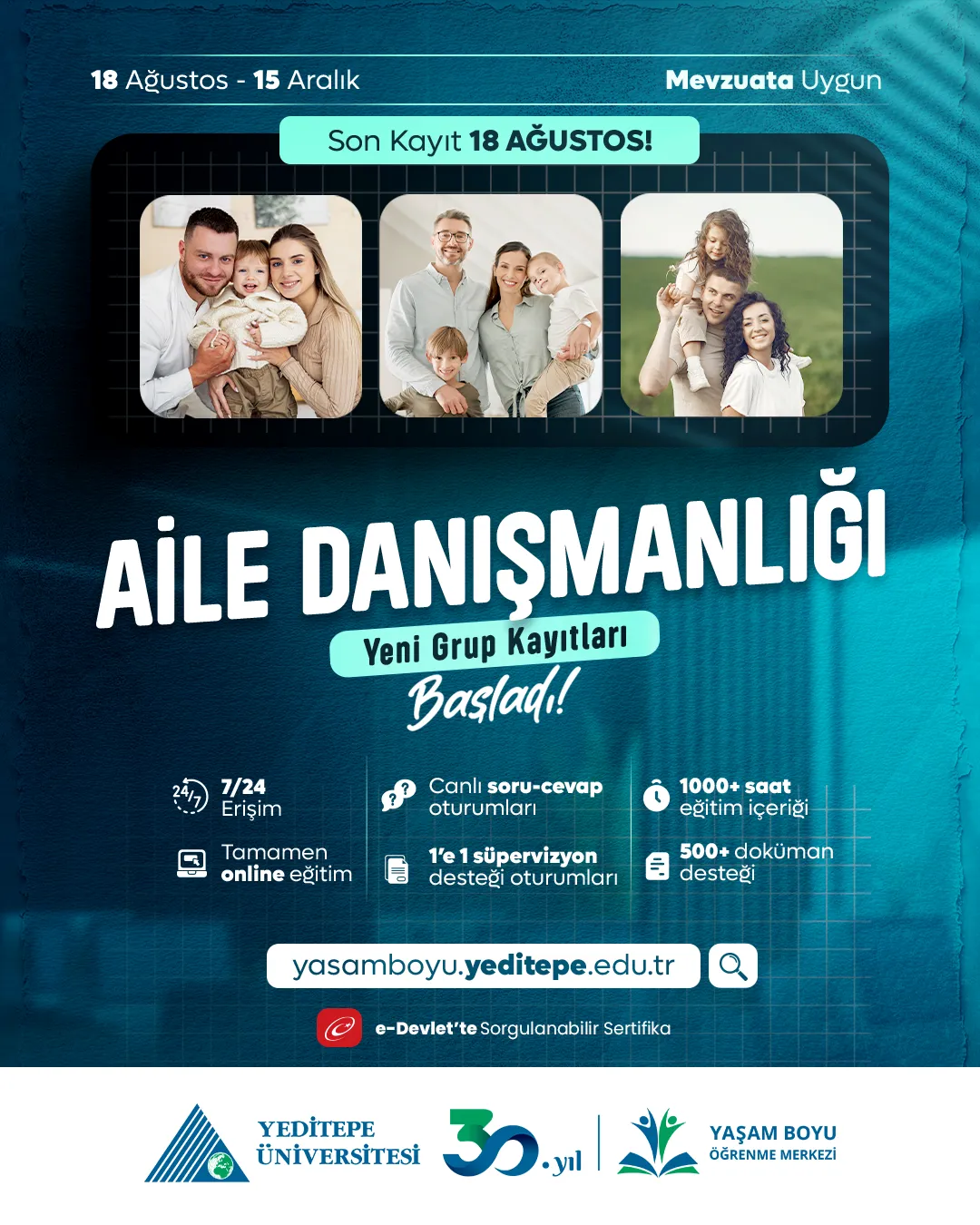 Yeditepe Üniversitesi Aile Danışmanlığı Eğitimi
