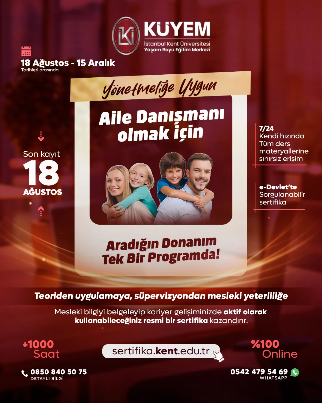 İstanbul Kent Üniversitesi Aile Danışmanlığı