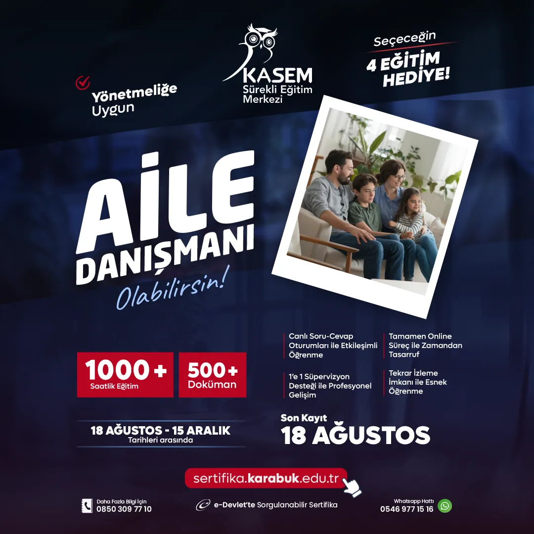 Karabük Üniversitesi Aile Danışmanlığı Eğitimi